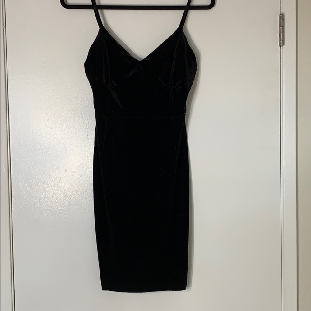 Suede Look Dress Size M